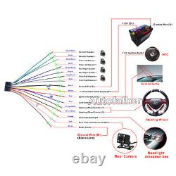 Fit Objectif Sony Double Din Car Stereo Radio Lecteur DVD Bluetooth Tv Miroir Pour Gps