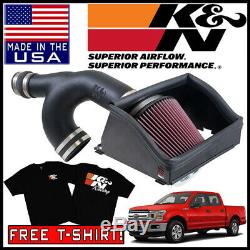 K & N Aircharger D'admission D'air Froid Système Kit Correspond 2015-2019 Ford F-150 V6 2.7l