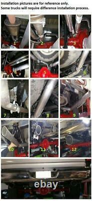 Kit D'échappement De Conversion Double Pipes Pour Camions Gmc Chevy Sierra Silverdao 07 -13