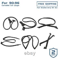 Kit Full Weatherstrip Set Weather Strip Seal S'adapte 90-96 Gm Corvette C4 Coupe
