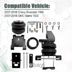 Kit de suspension à ressorts pneumatiques arrière adapté aux Chevrolet Silverado et GMC Sierra 1500 de 2007 à 2018