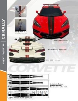 NOUVEAU Kit de bandes de course prédécoupées pour Chevy Corvette C8 2020 + Pare-chocs à pare-chocs