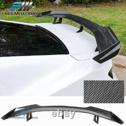 S’adapte 16-20 Chevy Camaro Zl1 1le Trunk Spoiler Wing Kit Carbon Fiber Print